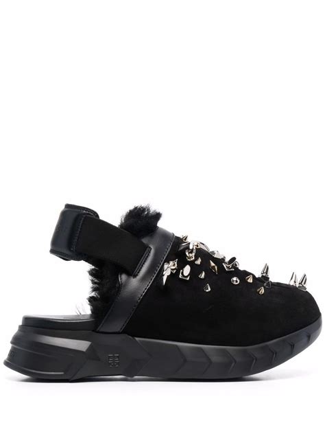 givenchy marshmallow spike sandals|givenchy 4g flat sandals.